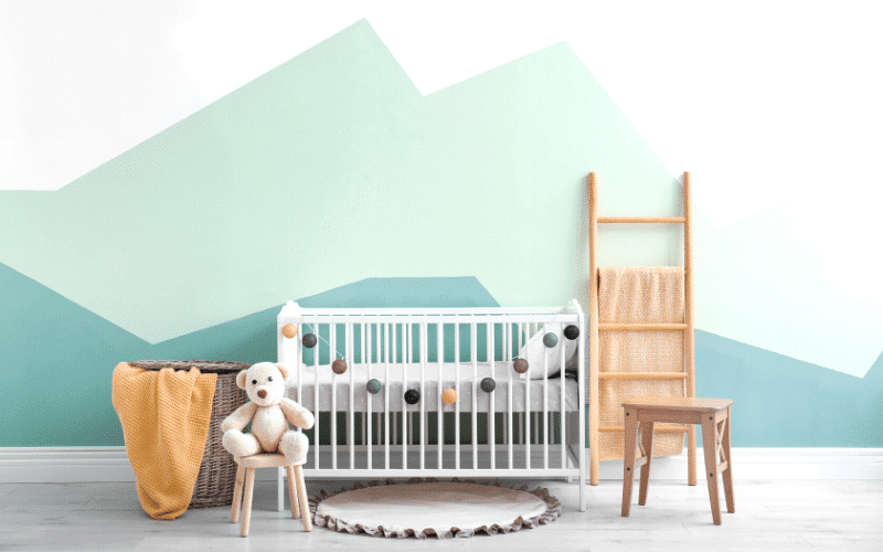 cute baby bedroom and crib
